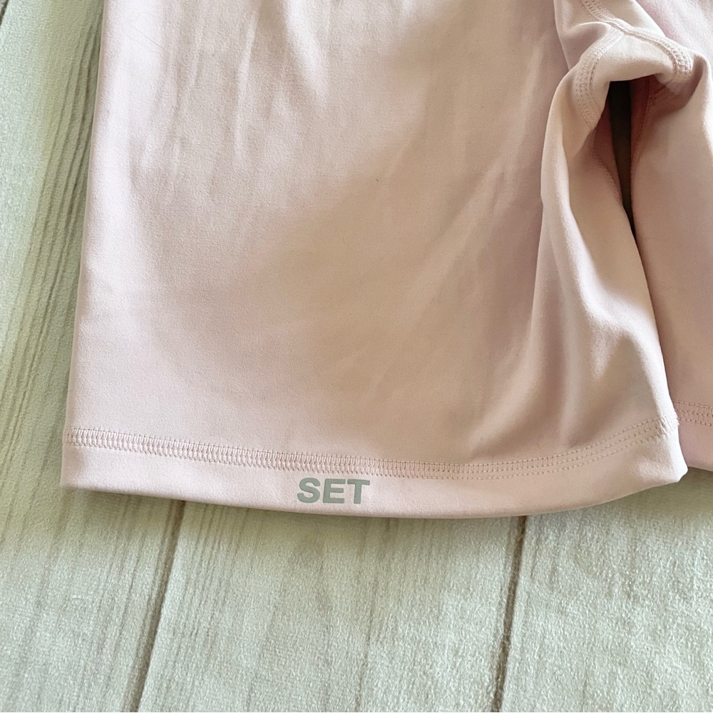 SET ACTIVE Luxform Sports Bra & Biker Shorts Workout Set Women’s M Pink - Picture 7 of 10